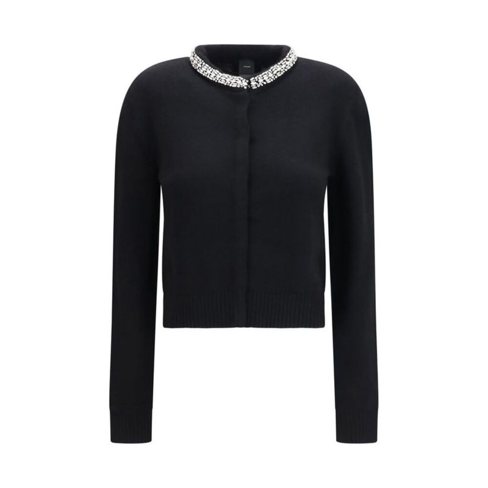 PINKO Black Wool Oves Aries Women's Cardigan